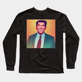 Ronald Reagan | Comics Style Long Sleeve T-Shirt